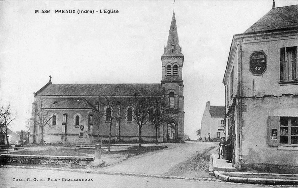 CPA_Preaux_Eglise