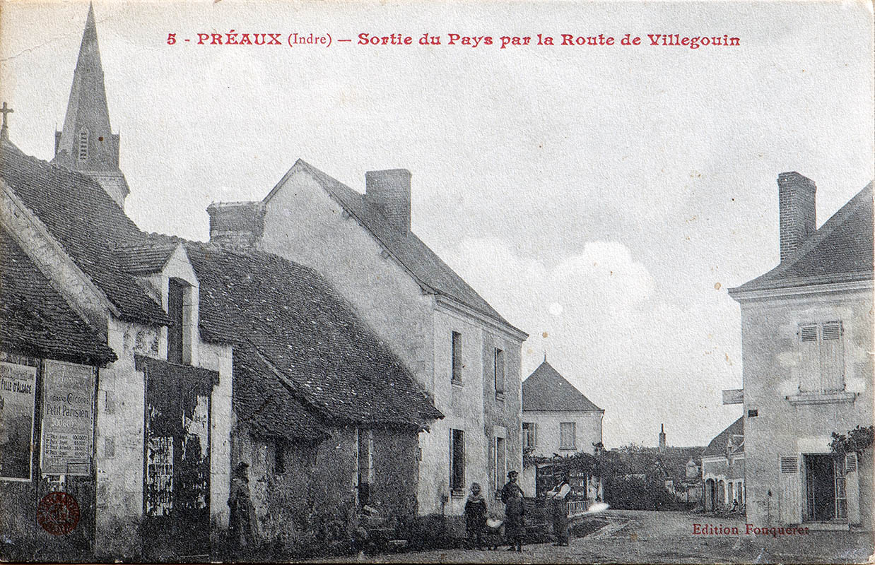 CPA_Preaux_RouteVillegouin